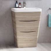 NEW 600mm Austin II Light Oak Effect Built In Sink Drawer Unit - Floor Standing. RRP £499.99...