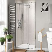 Brand New 700mm - 8mm - Premium EasyClean Hinged Shower Door. RRP £499.99.8mm EasyClean glass - Our