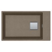 (FR94) NEW RANKE KUBUS KNG 110 62 1 BOWL FRAGRANITE UNDERMOUNT SINK - LUNAR GREY . RRP £545.99...
