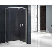 NEW (M100) 900x900mm 1 Door Quadrant Shower Enclosure. RRP £398.29. Constructed of 6mm lightwe...