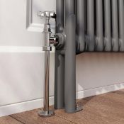 NEW 2-Column Radiator Foot Console Set Anthracite - 27 x 7.5 cm. RA2BLEGA. The ideal finish to ...