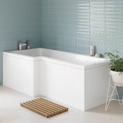 NEW (M47) 1700x850mm Left Hand L-Shaped Bath. Constructed from high quality acrylic Length: 170...