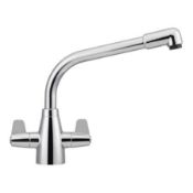 NEW (TP38) FRANKE DAVOS KITCHEN TAP SILKSTEEL. RRP £260.64. Bi-flow tap Fitted with ceramic d...