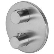 NEW (M87) Tiber Thermostatic Mixer Two Outlet. RRP £450.00. Height (mm): 170 Width (mm): 170 ...