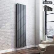 NEW 1800x532mm Anthracite Double Flat Panel Vertical Radiator.RRP £499.99. RC264. Made with l...