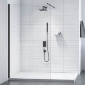 NEW (M63) 1000mm Merlyn Black Frame Shower Screen. RRP £540.99. The sleek new addition to the...