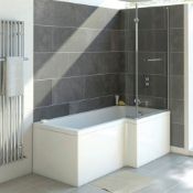 NEW (M89) 1700x700mm Ardmore L shape Right Hand Bath. RRP £563.00. Comes complete with side pa...