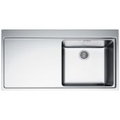NEW (AL42) FRANKE MYTHOS MMX 211 STAINLESS STEEL 1 BOWL KITCHEN SINK, LEFT HAND DRAINER. Franke...