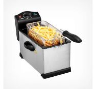 (MY81) 3L Deep Fat Fryer Perfect for frying sweet and savoury recipes including chips, fish, c...