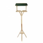 (PP108) Traditional Wooden Outdoor Garden Bird Table Feeding Station Attract bird life to yo...