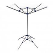 (PP504) 15m 4 Arm Lightweight Aluminium Rotary Airer Portable Washing Line Our Lightwei...