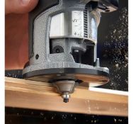 (JH12) Compact Router Saw 710W - Variable speed control Complete with trimmer base Chuck Col...