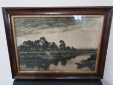 Black & White Canal Painting