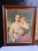 Framed oil on canvas picture