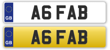 A6Fab 'Ab Fab' Absolutely Fabulous Numberplate