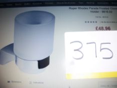 Roper Rhodes Parade Frosted Glass Tooth Brush Holder