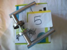 2 Pair Jigtech T Bar Straight Lever Chrome Handles