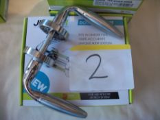 3 Pairs x Jigtech Parma Polished/Satin Chrome Handles