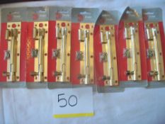 7 x Heavy Duty Necked Barrel Bolt