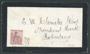 Cape of Good Hope 1881 Mourning cover from Cape Town to Robertson bearing 1880 