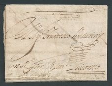Cyprus 1684 Entire letter from Larnaca addressed to Francisco Venturing in Livorno endorsed 