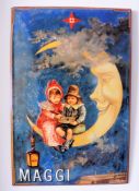 Vintage Retro Metal Wall Sign Maggi Switzerland