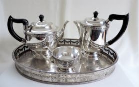 Antique Silver Plate Tea/Coffee Set - N.B tray not included