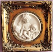 Antique E W Wyon Marble Plaque The infant academy