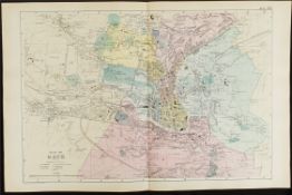 Antique Map Plan of Bath 1899 G. W Bacon & Co.