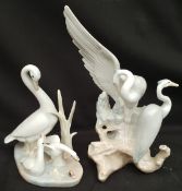 Vintage Pair Bird Figures Nao & Casades