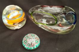 Vintage Mdina & Murano Glass Includes Paperweights