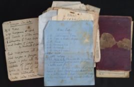 Antique Parcel of handwritten Recipes Includes War Time Recipes
