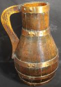 Vintage Wooden Coopered Jug