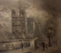 Vintage Original Oil on Canvas Painting: The Two Lovers, signed Burn