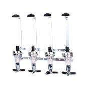 (ZP35) 4 Bottle Wall Mounted Spirit Drink Dispenser Bar Shot Measurer Our stylish four bottl...