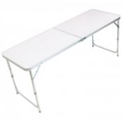 (KK184) 6ft Folding Outdoor Camping Kitchen Work Top Table The aluminium folding picnic tabl...