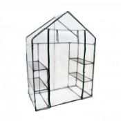 (KK228) 3-Tier 4 Shelf Mini Walk-in Growhouse Garden Greenhouse Our 3-tier Grow House p...