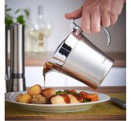(KK111) 500ml Stainless Steel Gravy Boat 500ml capacity Satin finish stainless steel body, el...
