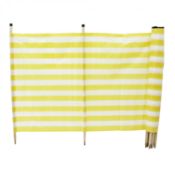 (QW31) 10 Pole Windbreak Beach Holiday Camping Caravan Windbreaker 600cm x 120cm Hardwood Pol...