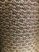 Venus cinque beige 5.5m x 4m (18ft x 13ft) loop pile polypropylene feltback