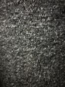 Mars black 7.3m x 4m (23ft 9inx 13ft) loop pile polypropylene feltback