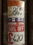 Turbo cognac 7m x 4m (23ft x -13ft) loop pile polypropylene feltback