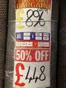 Hessian back 7m x 4m (23ft x13ft ) loop pile polypropylene felt back