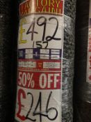 Venus carbon 4m x 4m (13ftx13ft) loop pile polypropylene feltback