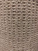 Seattle beige 4m x 3.9m (13ft x 12ft6in ) loop pile polypropylene feltback