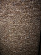 Mars brown 6m x 4m (19ft 6in x 13ft) loop pile polypropylene feltback