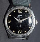 Hmt Military Black Dial Watch