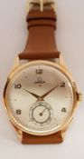 18ct Gold Omega Teddington Red Star Rare Jumbo Size Omega