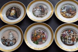 Set Of 12 Hans Christian Anderson Fairytale Plates