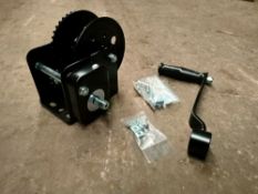 1 X 800Lbs Black Hand Winch With Brake (Not For Lifting) (Hwb08)